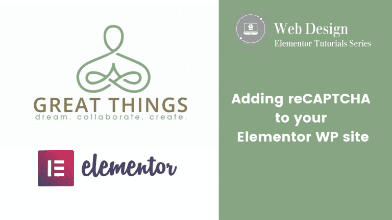 Adding reCAPTCHA to an Elementor Contact form in WordPress
