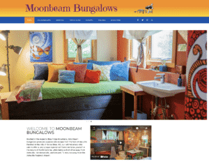 Moonbeam Bungalows Website designed by Great Things LLC
