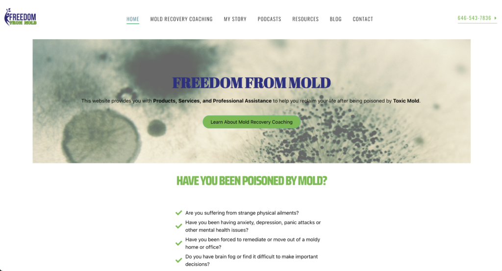 Freedom From Mold Website