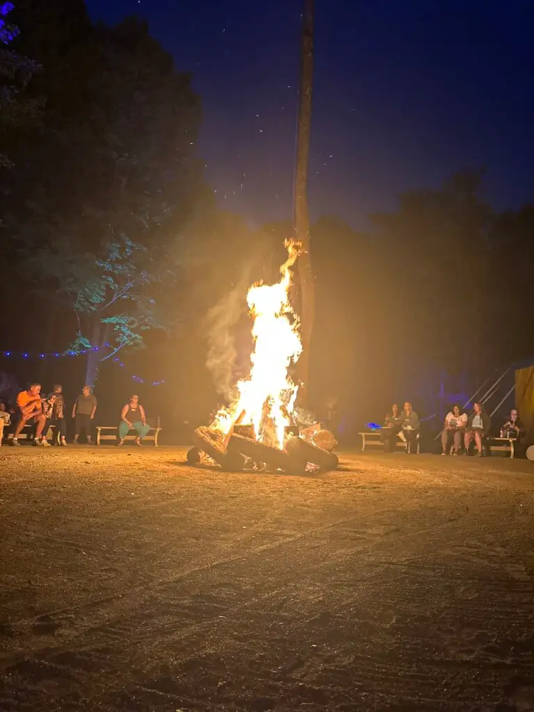 Individual Expression and community, drum and fire circle