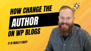 How to change author on WP Blog Graphic