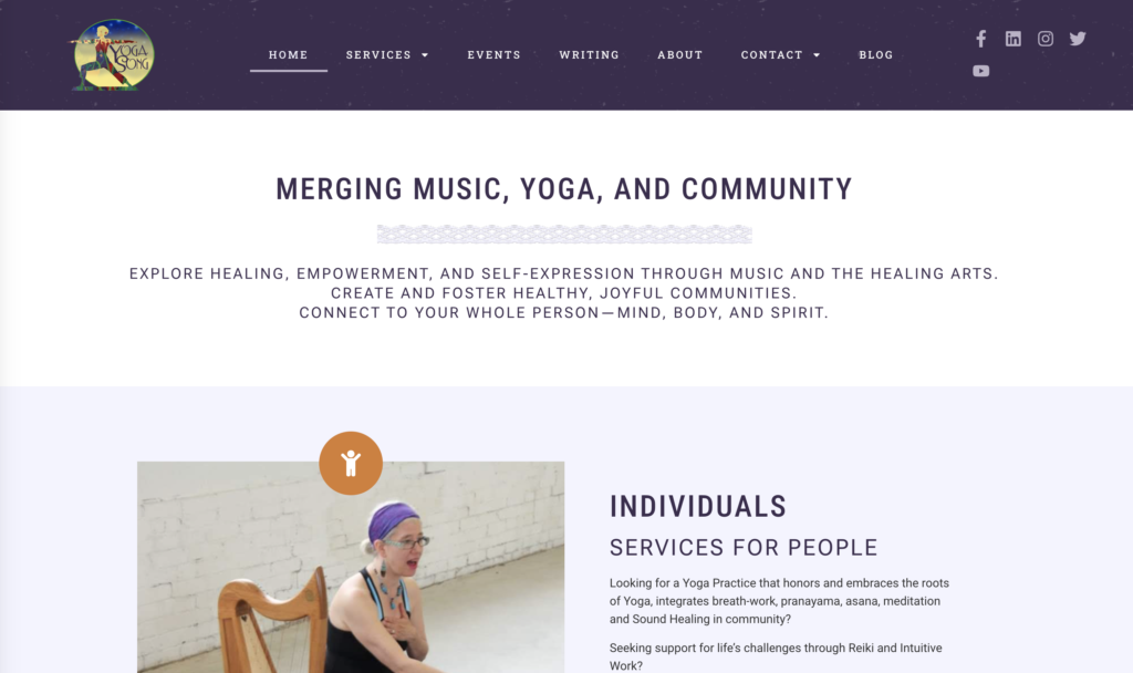YogaSong.net Web Site Rebuild