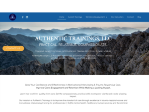 Authentic Trainings Website and SEO Research Project