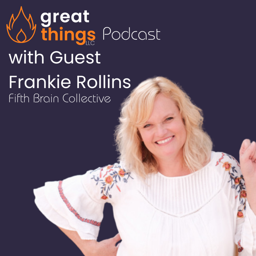 Podcast guest, Frankie Rollins, of the Fifth Brain Collective